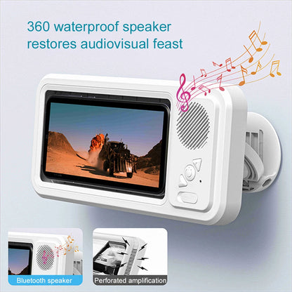 Waterproof Shower Phone Holder With Built-In Speaker